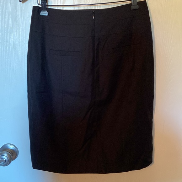 Esprit Black Pencil Skirt with Buttons Down Front - Picture 4 of 5